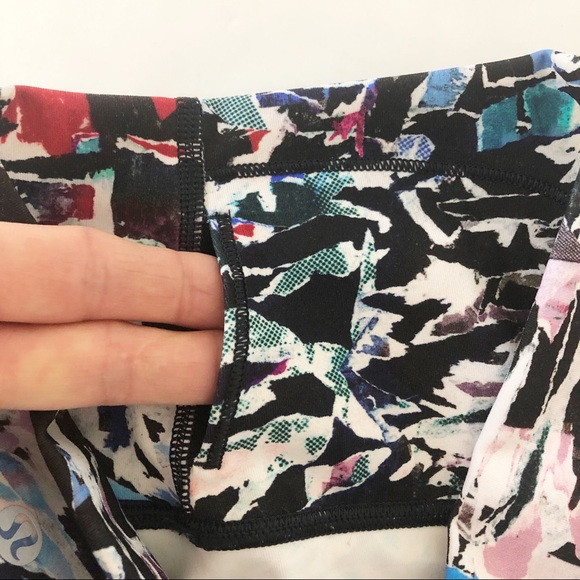 Lululemon Wunder Under Hi-Rise 1/2 Tight Culture Clash Multi Black Crop Leggings - Picture 5 of 6